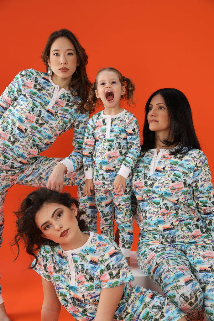 Pyjama ; pyjama enfant ; cosy ; multicolore ; motif lalaland ; deux pièces ; pyjama deux pièces ; Brai